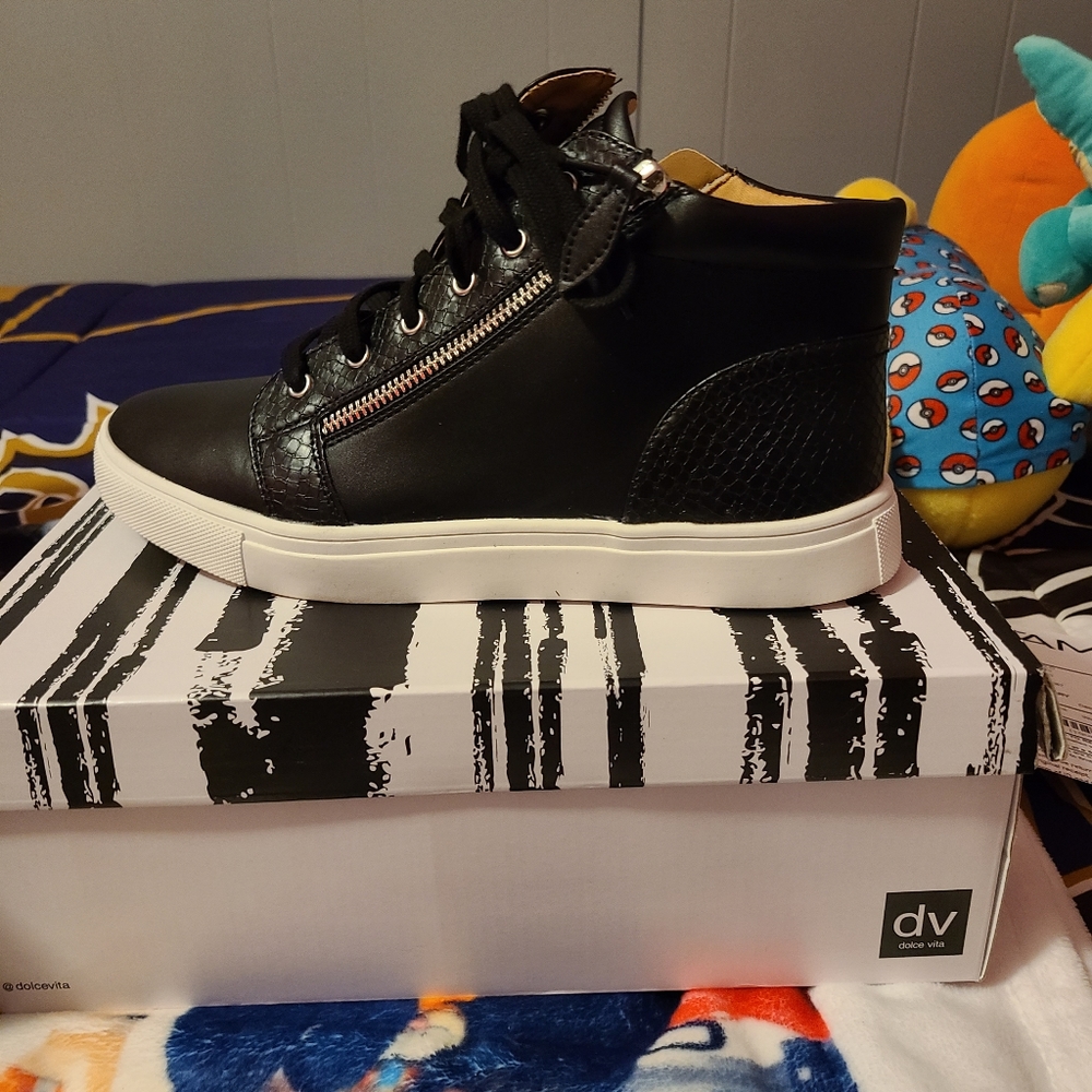 Black sneakers